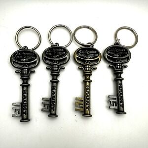 California Great America Haunt 14 & 15 Skull Keychain Lot 4 Halloween Keys